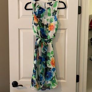 Chaps Floral Dress Size 8